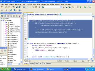 用jbuilder 2005开发java applet应用（图十六）